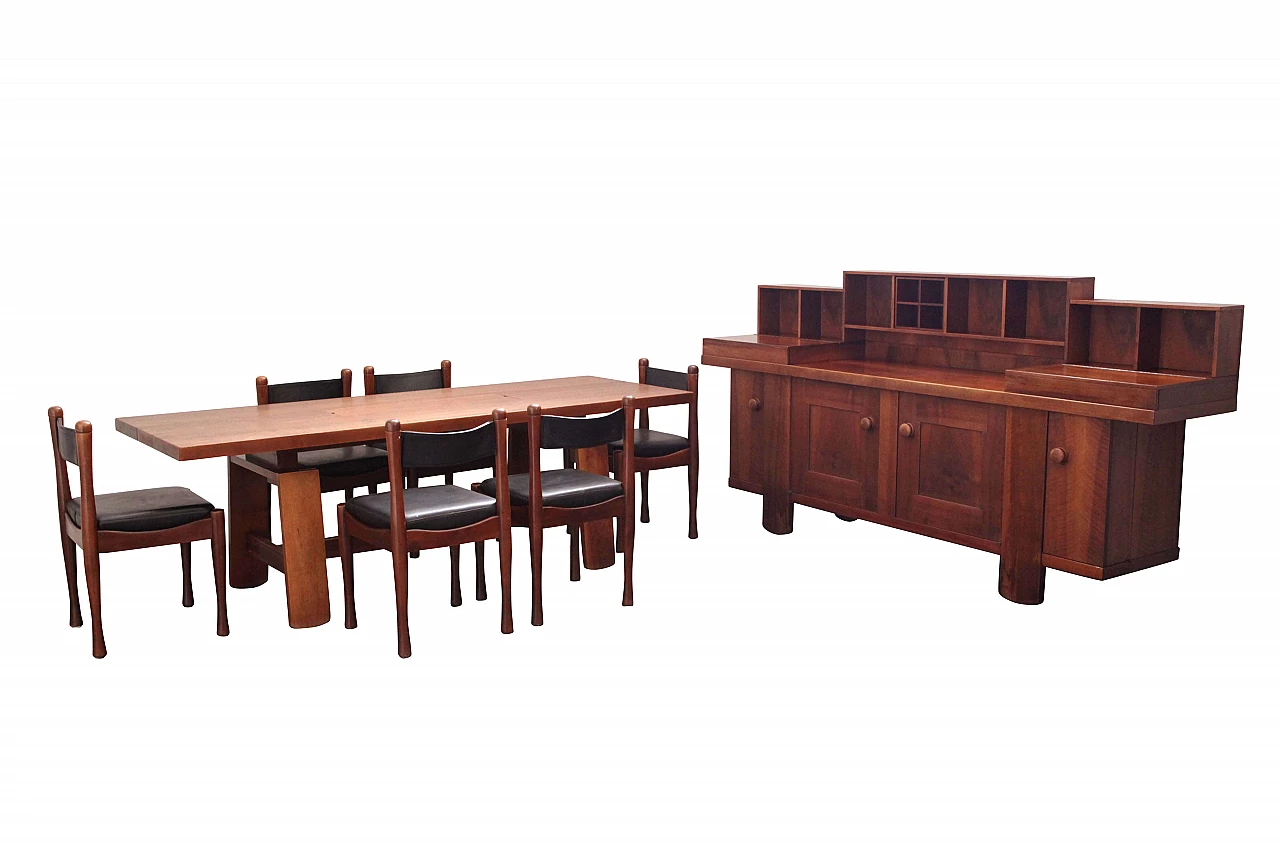 Dining set with sideboard by Silvio Coppola for Bernini, Italy, 1968 1102868