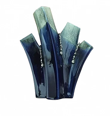 Enamelled ceramic vase