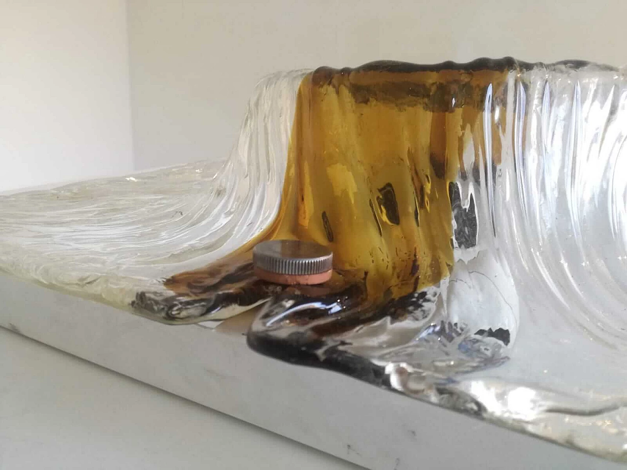 Glass ceiling lamp by Toni Zuccheri 1103400