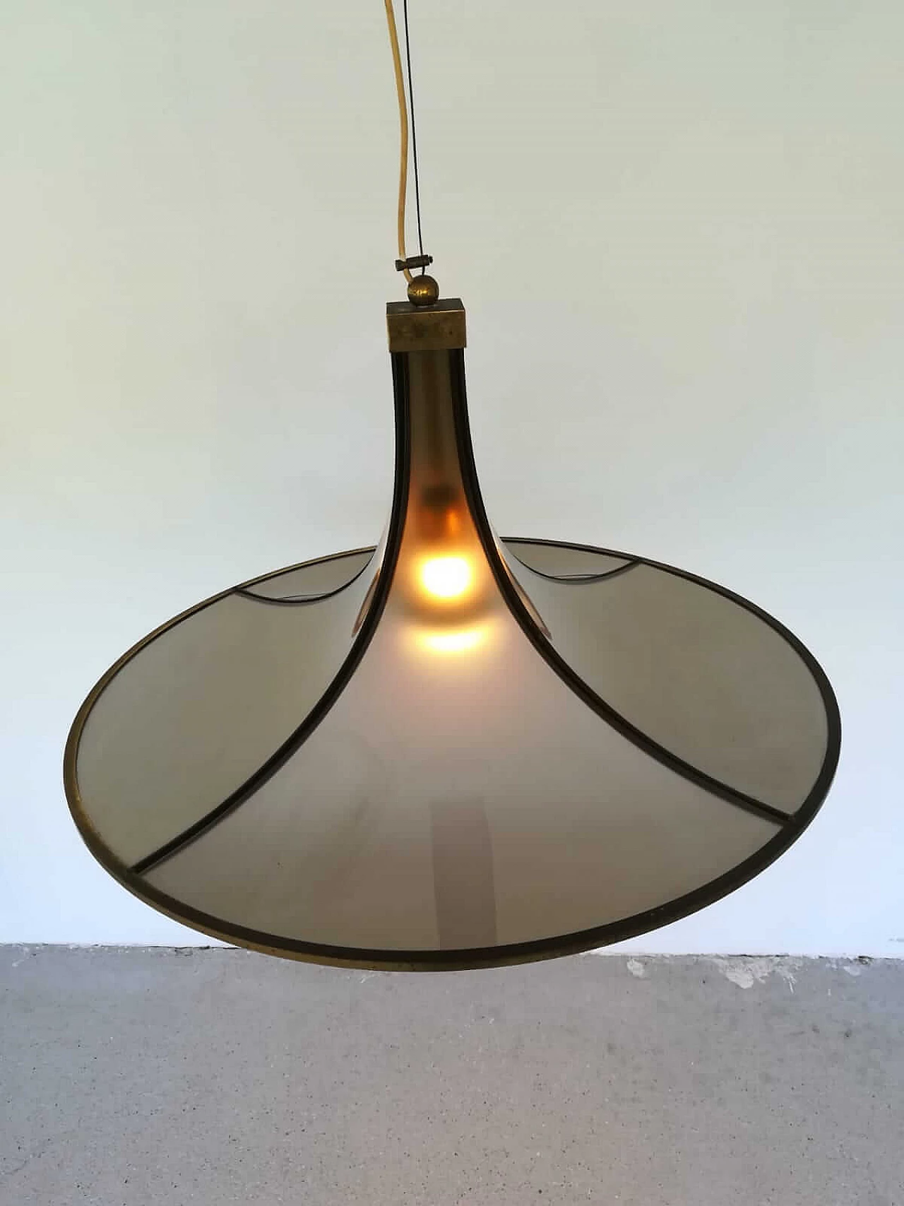 Glass chandelier by Angelo Brotto for Esperia, 1970s 1103415