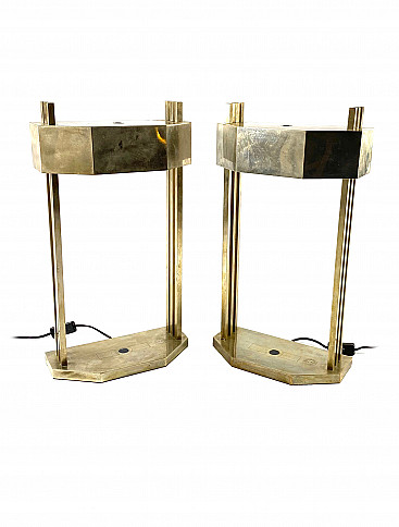 Pair of Bauhaus lamps by Marcel Breuer, designed for the Paris Expo 1925
