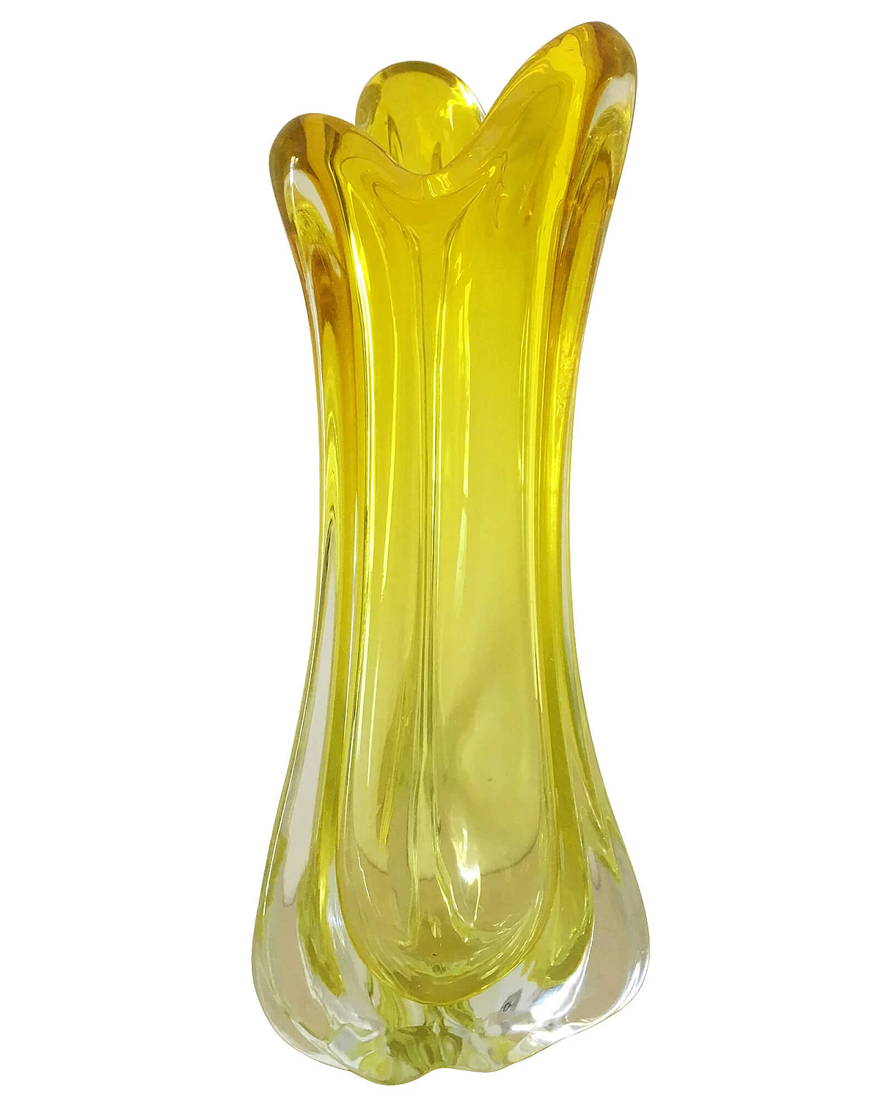 Vaso in vetro sommerso di Murano, anni '70 1103467