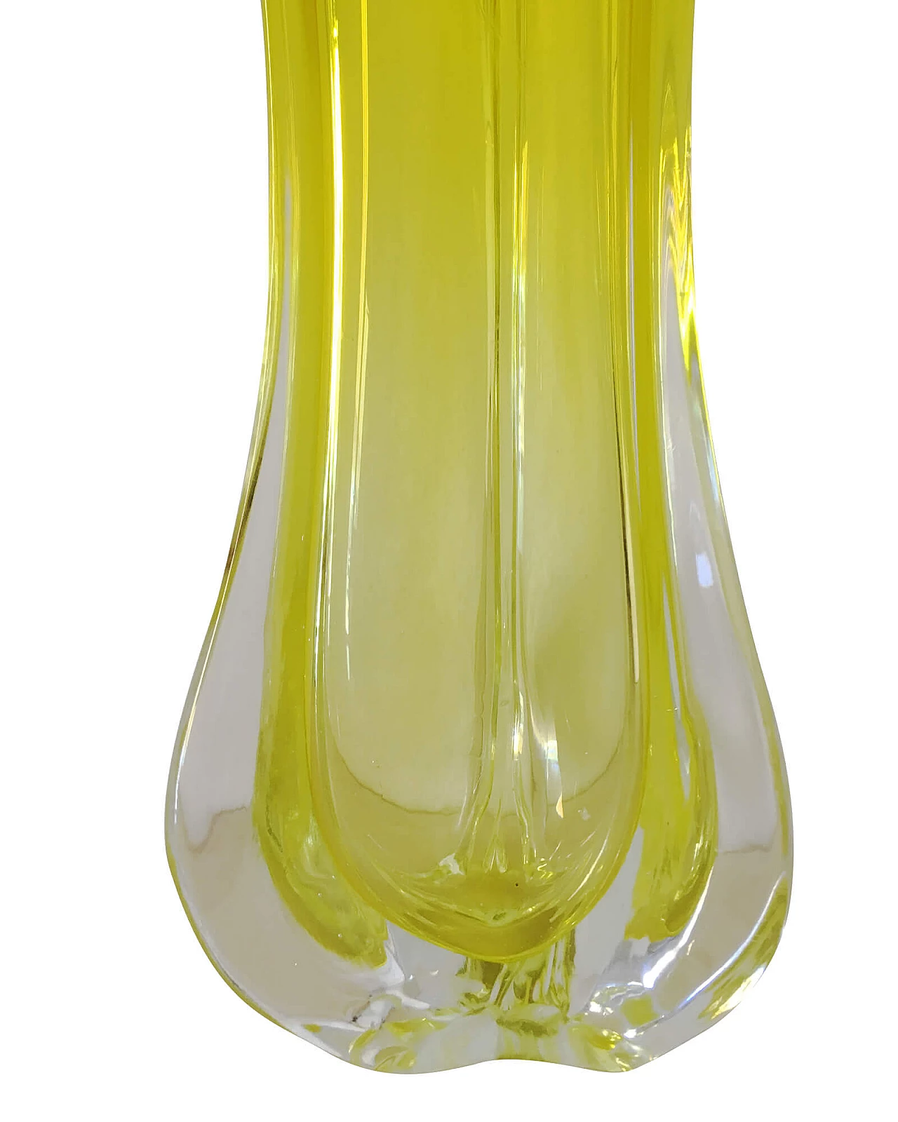 Vaso in vetro sommerso di Murano, anni '70 1103471