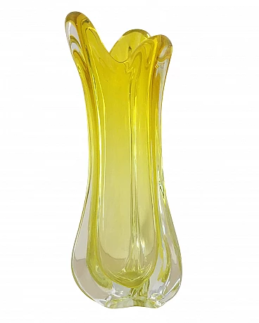 Murano submerged glass vase, 1970s
