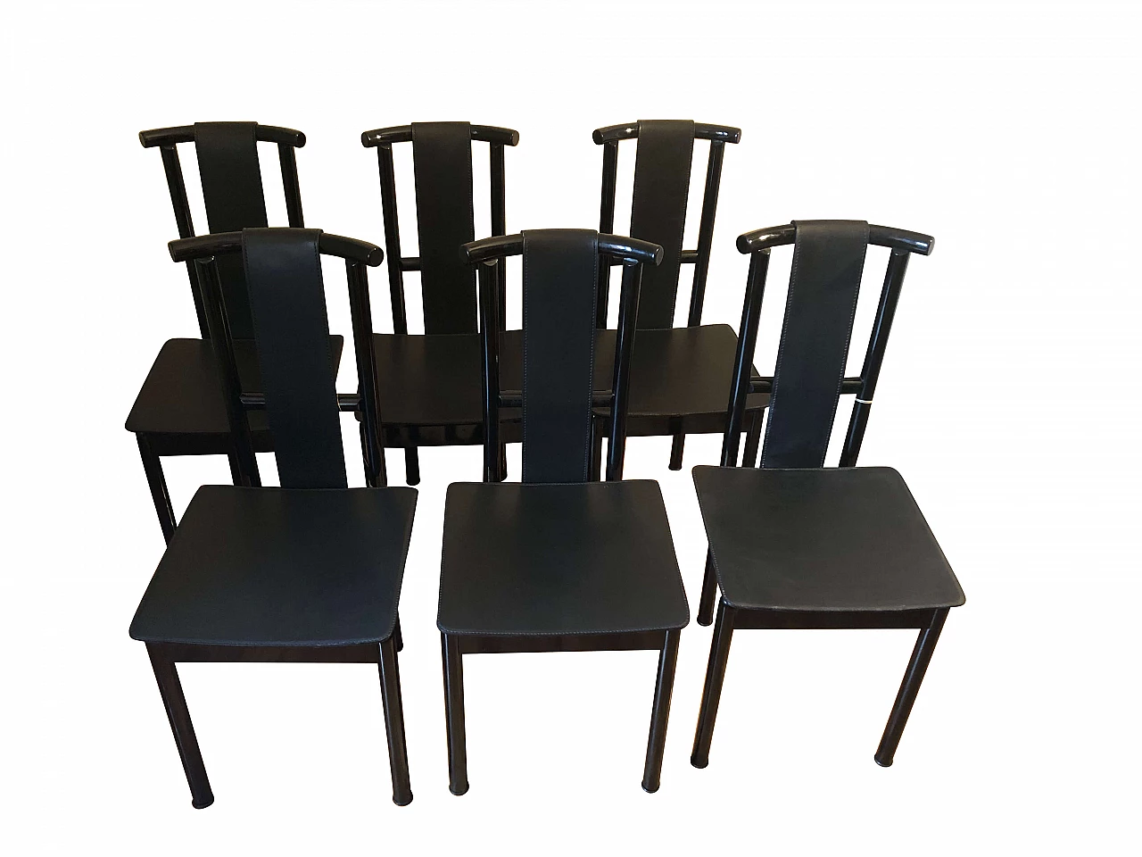 6 Tabù chairs by Gigi Pepe and Tanzi for Pozzi and Verga, 80s 1103570