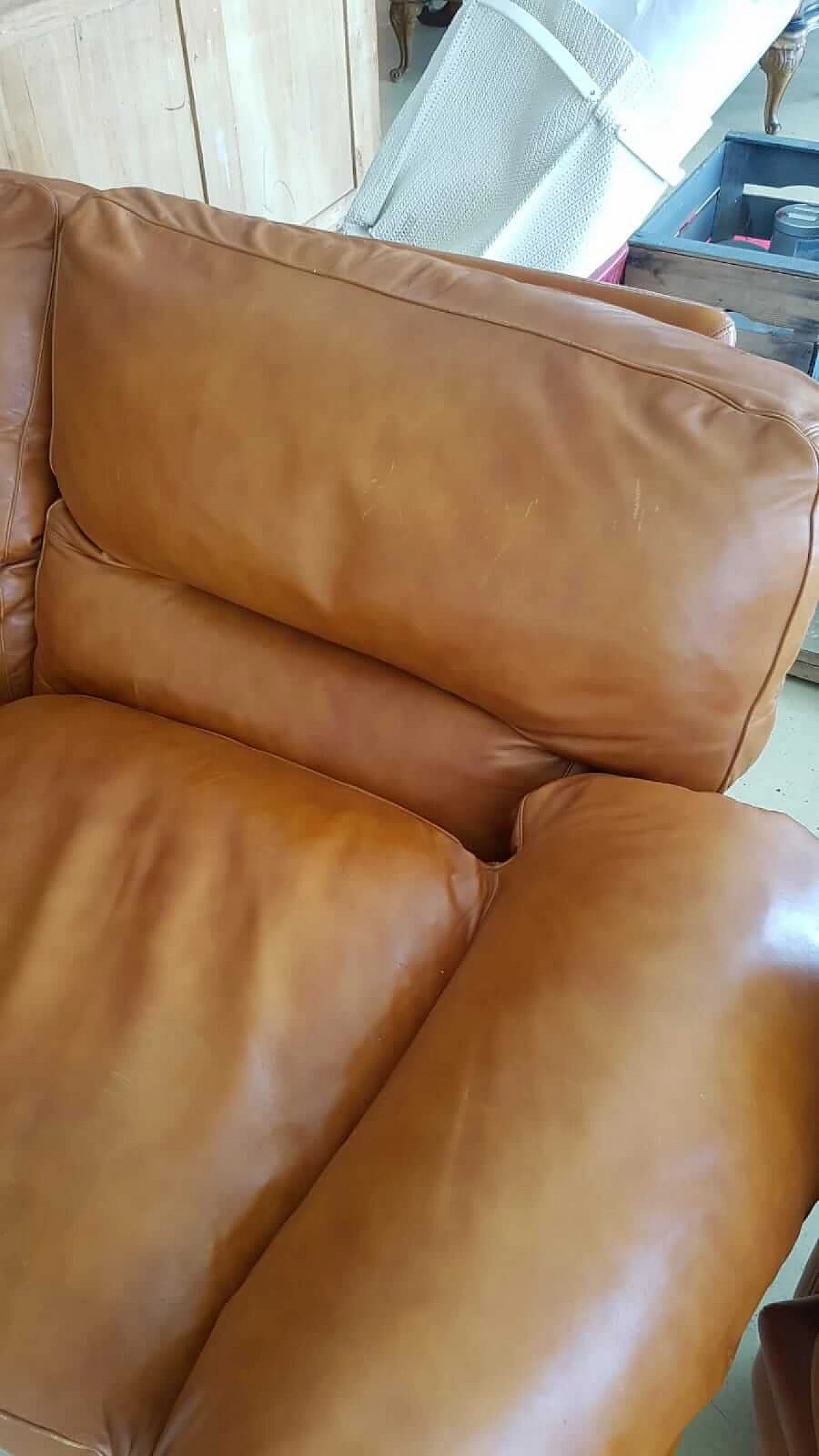 Divano e coppia di poltrone Poppy di Tito Agnoli per Poltrona Frau, anni '70 1103679