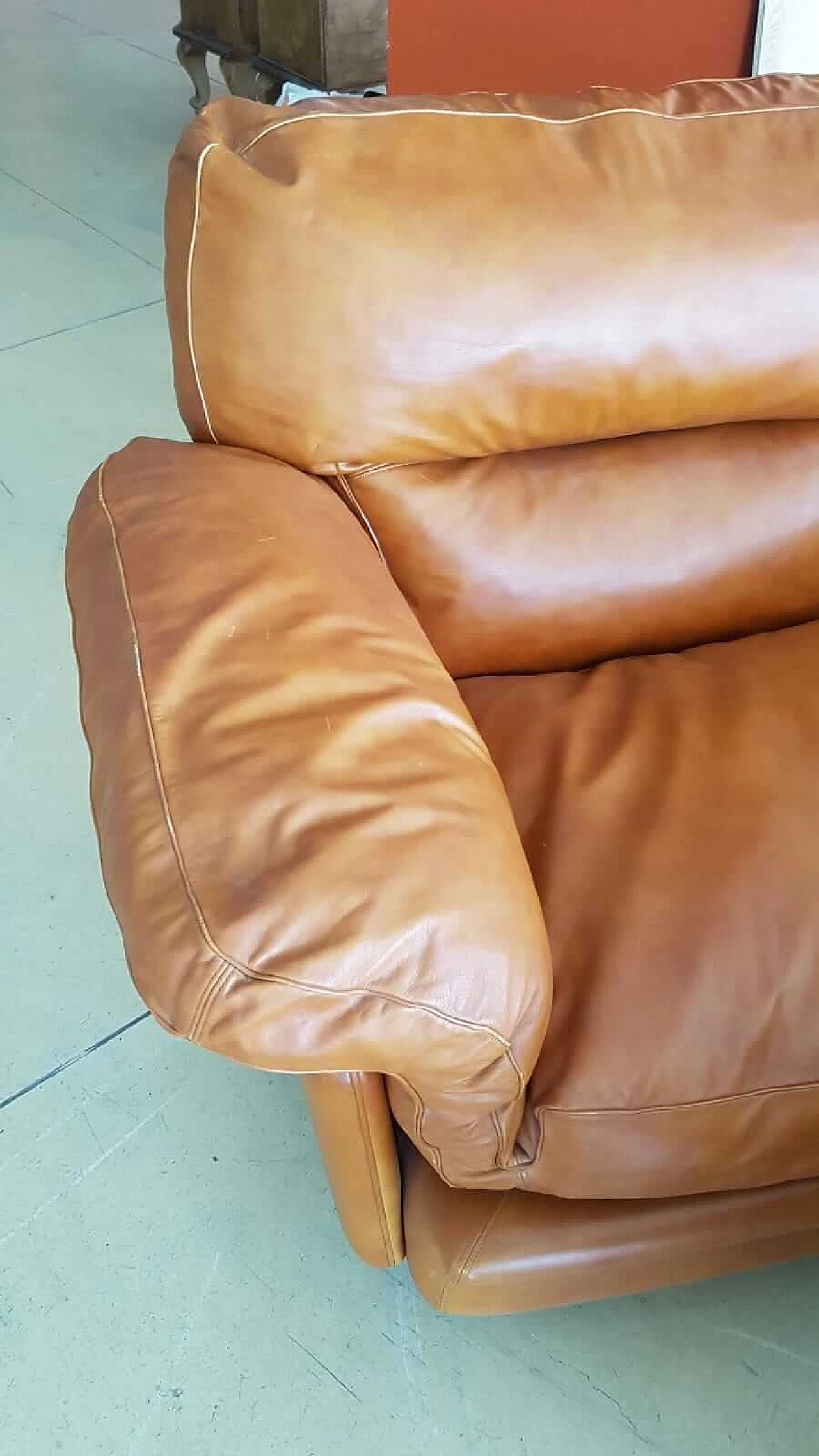 Divano e coppia di poltrone Poppy di Tito Agnoli per Poltrona Frau, anni '70 1103681