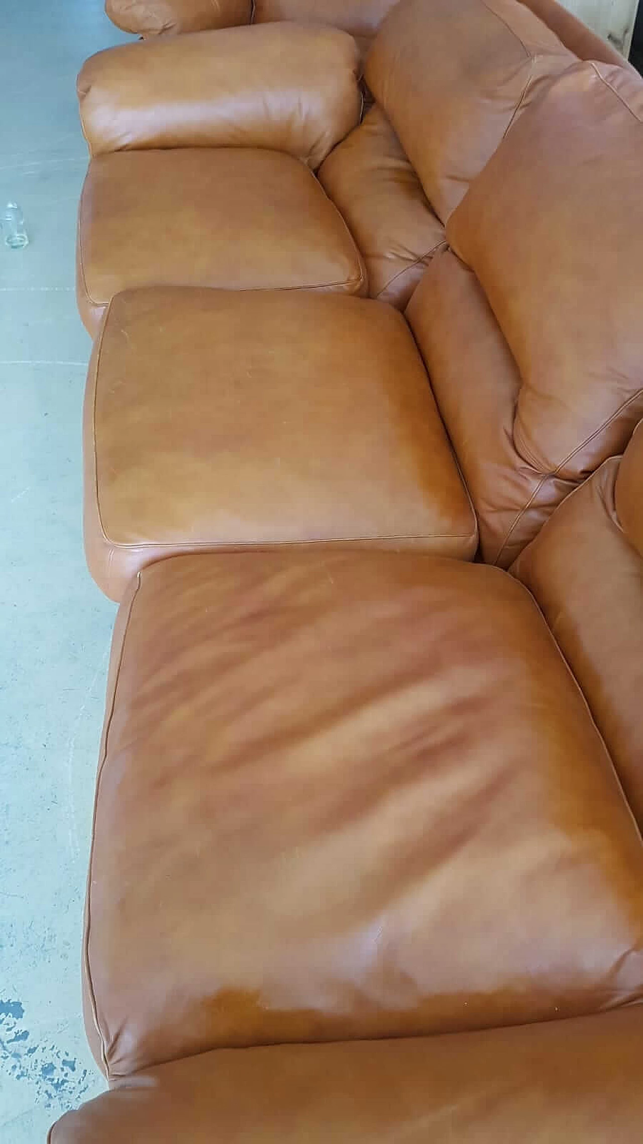 Sofa and pair of armchairs Poppy by Tito Agnoli for Poltrona Frau, 70's 1103685