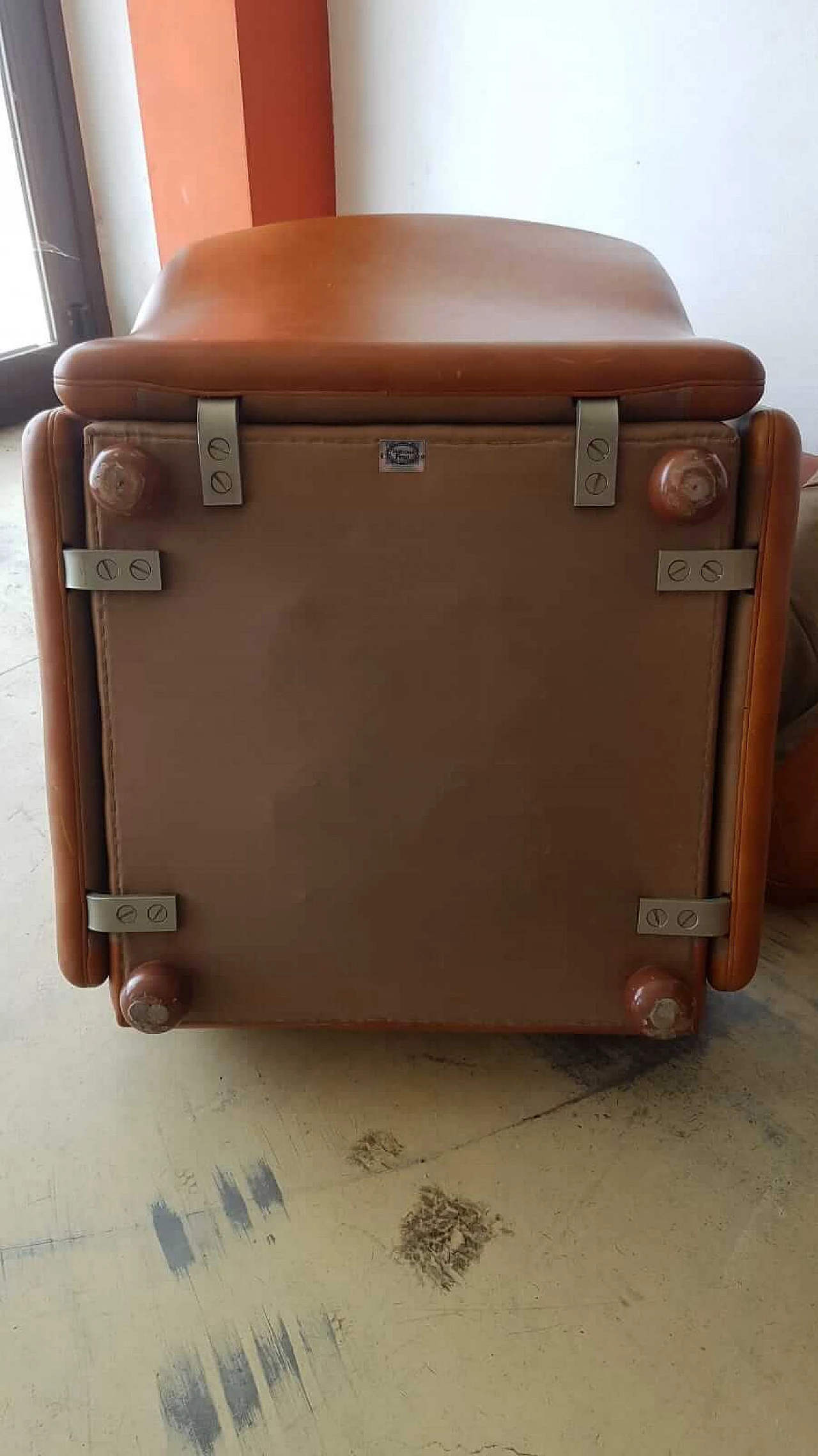 Divano e coppia di poltrone Poppy di Tito Agnoli per Poltrona Frau, anni '70 1103688