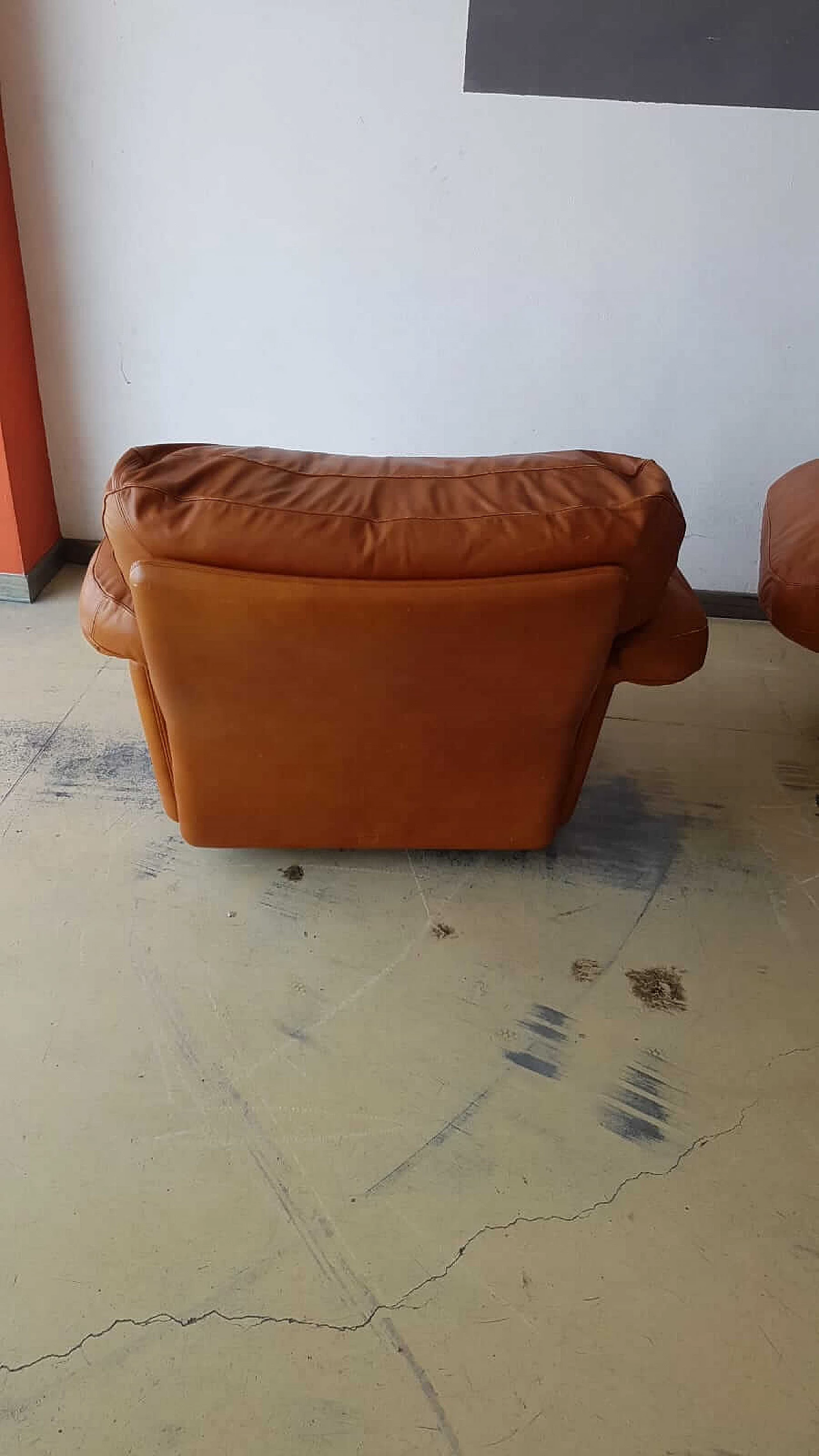 Sofa and pair of armchairs Poppy by Tito Agnoli for Poltrona Frau, 70's 1103692