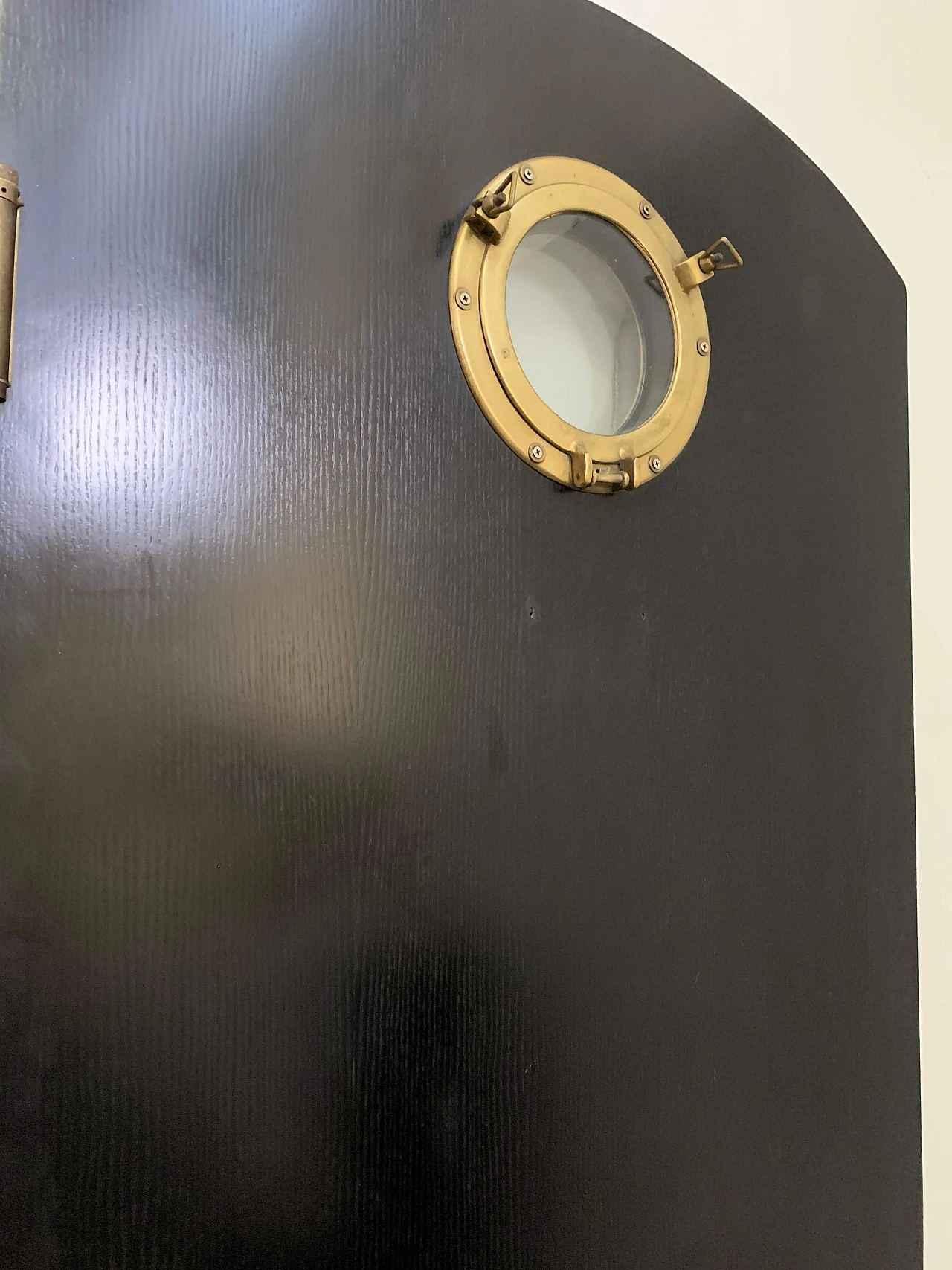 Oak door with porthole, 70s 1103695