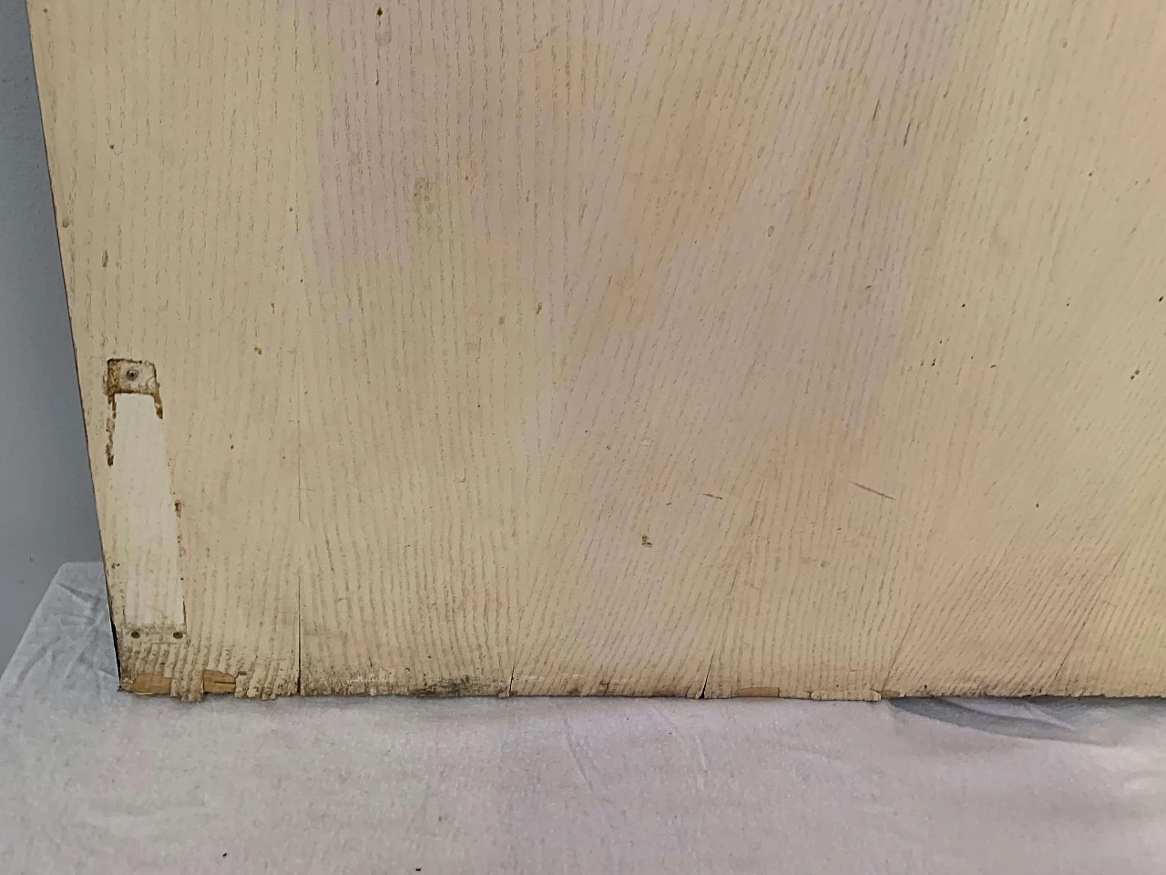 Porta in rovere con oblò, anni '70 1103702