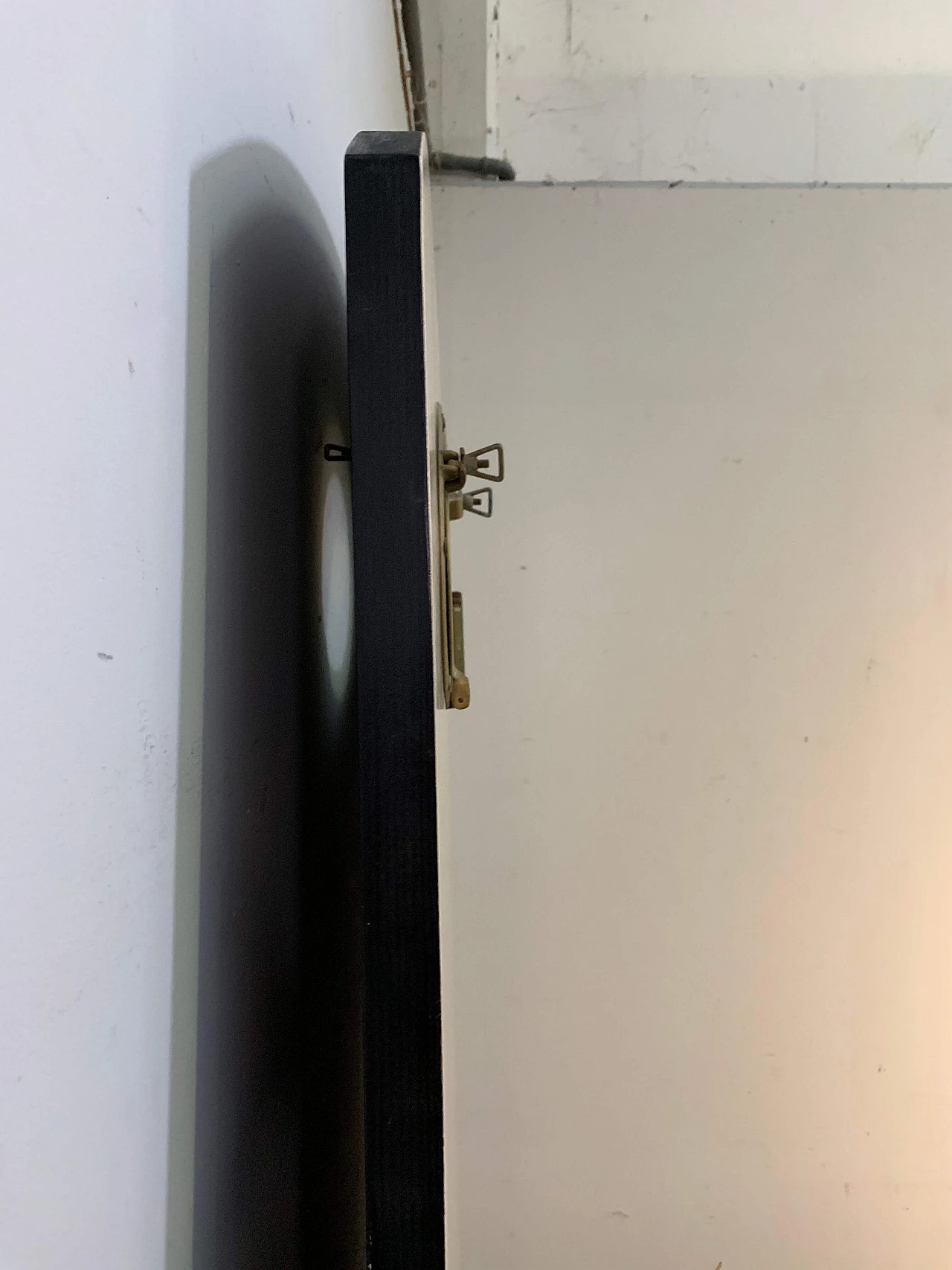 Oak door with porthole, 70s 1103707