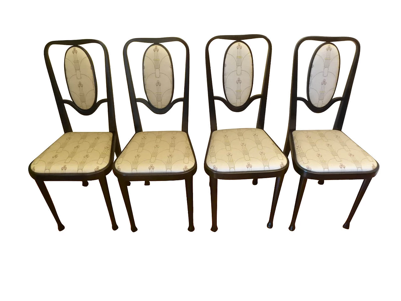 4 Gebrueder Thonet Vienna chairs in Art Nouveau style 1103920