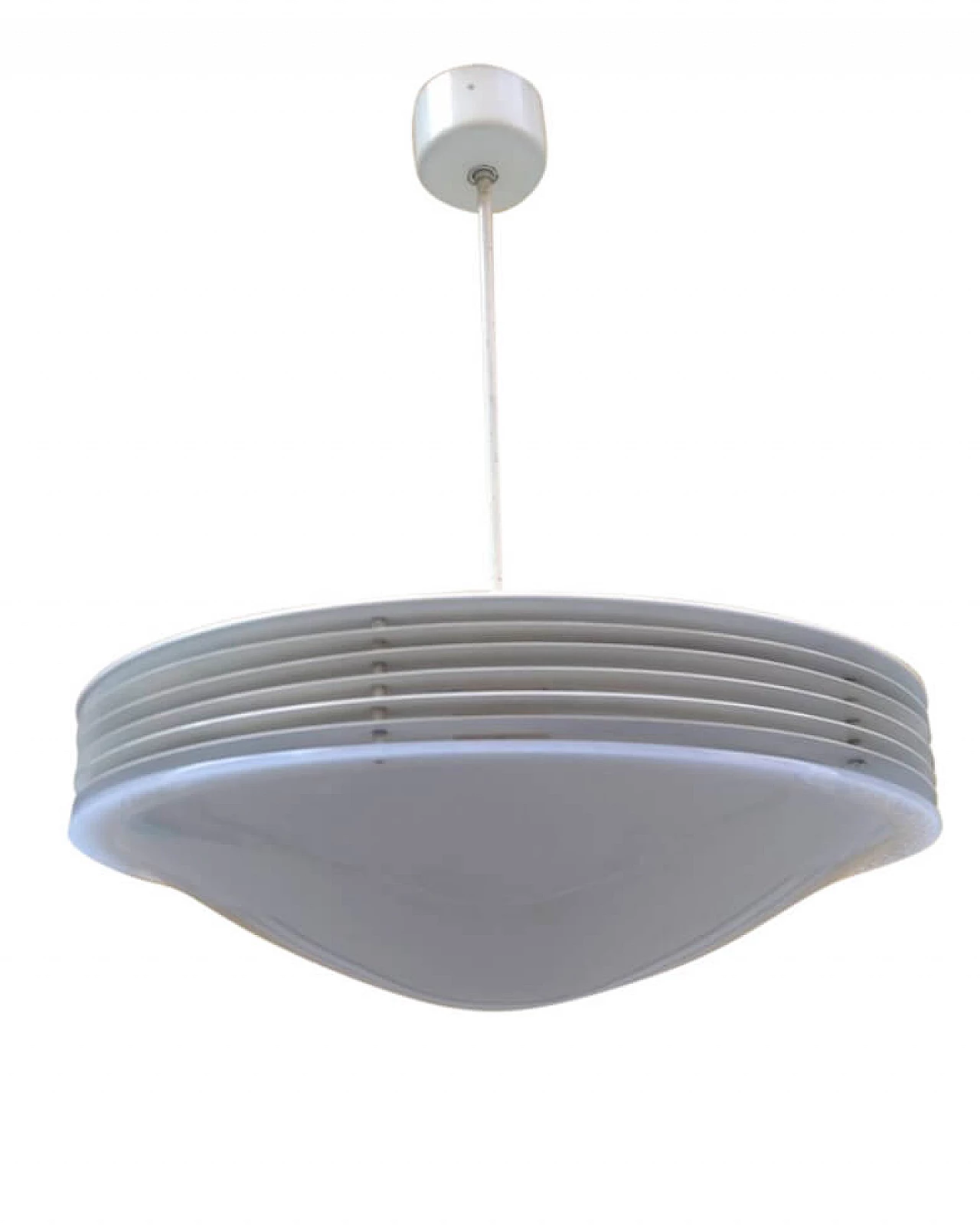 Lampada in alluminio e perspex di Stilnovo, anni '70 1103926