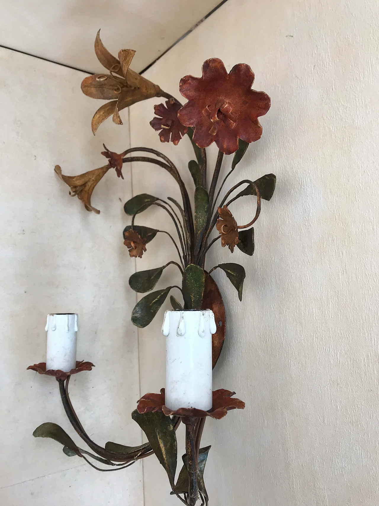 Pair of "Bunch of flowers" wall sconce 1104055