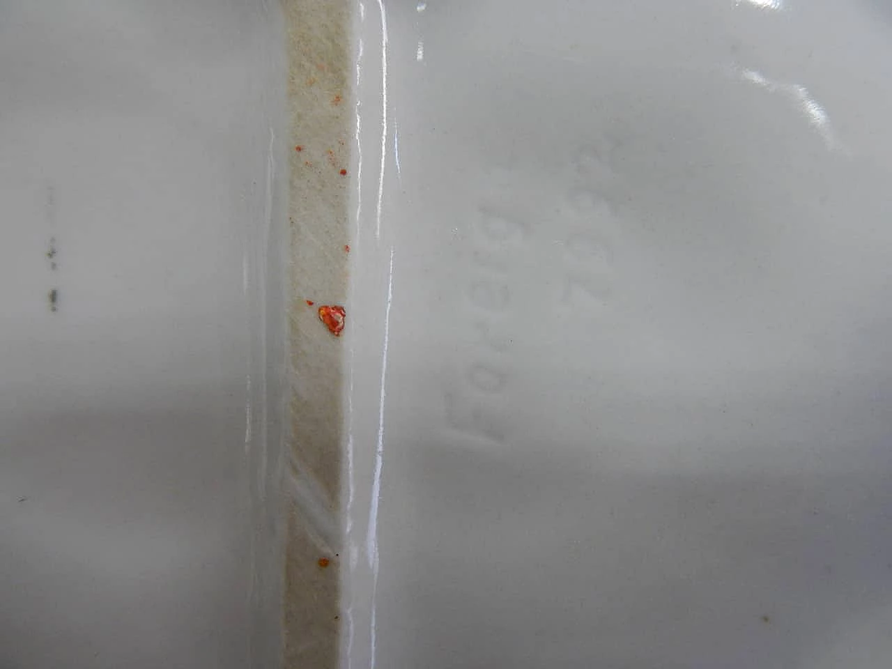 Ceramic ashtray in white ceramic with two painted birds, Germany, 50s 1104141