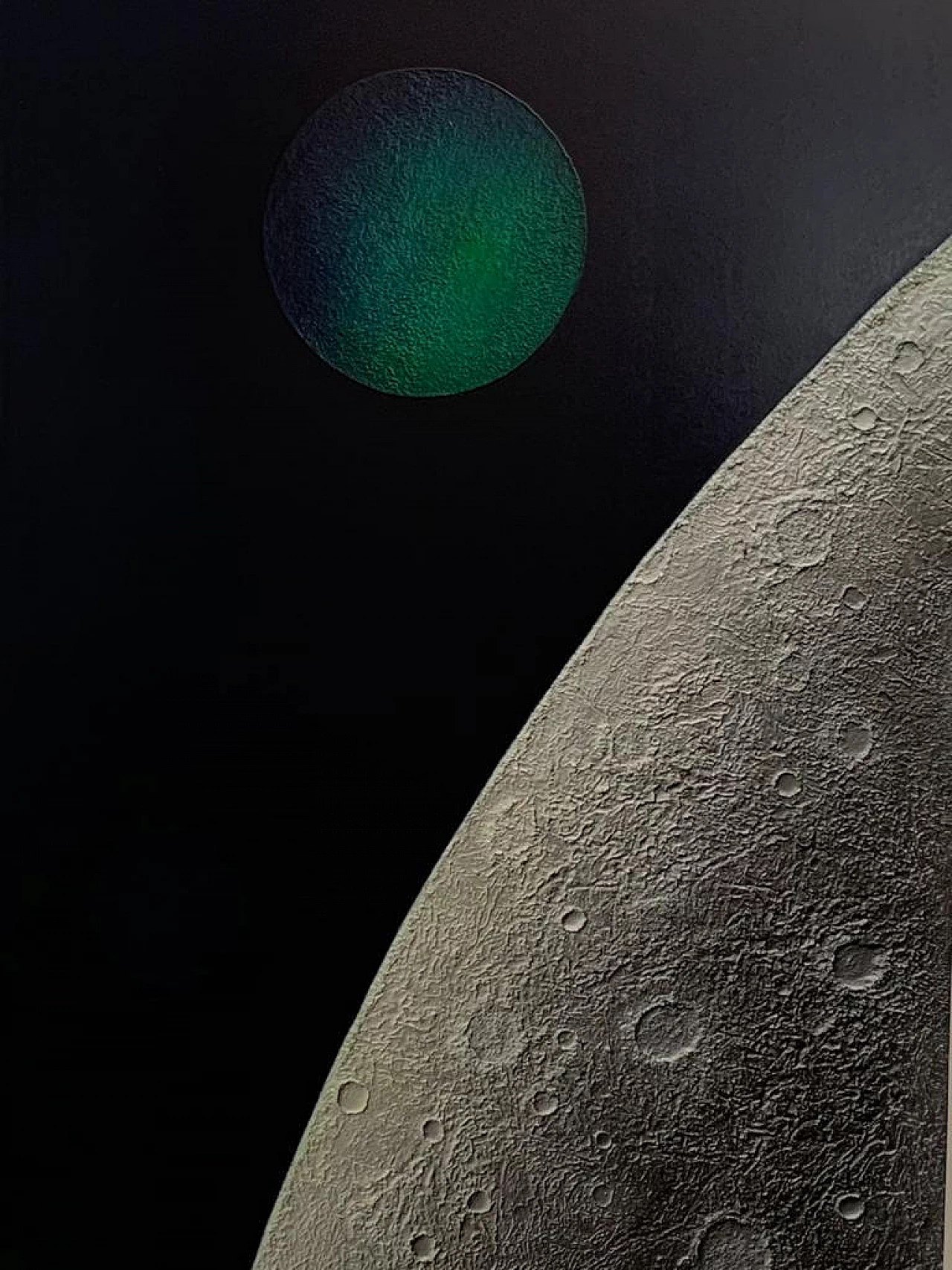 Pannello in legno e resina, space age 1104201