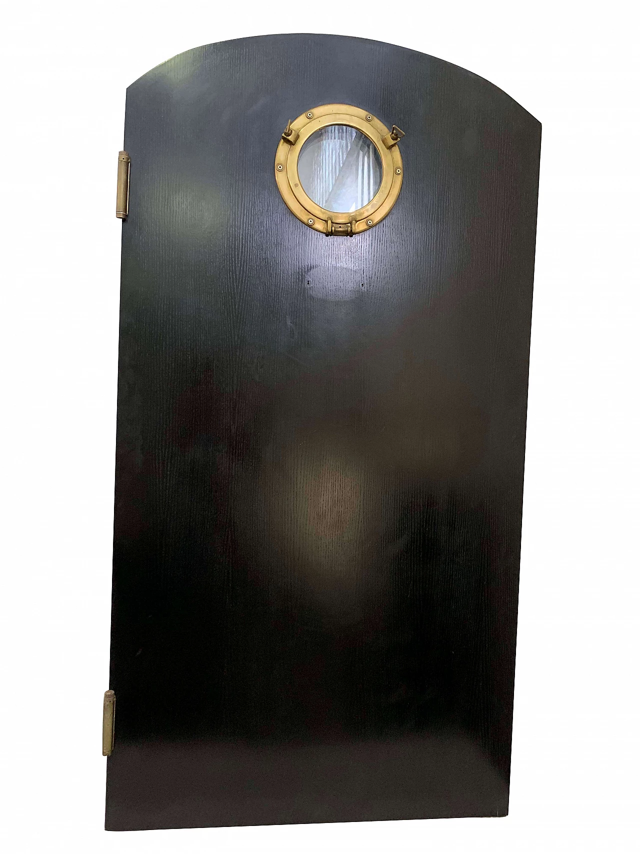 Porta in rovere con oblò, anni '70 1104271