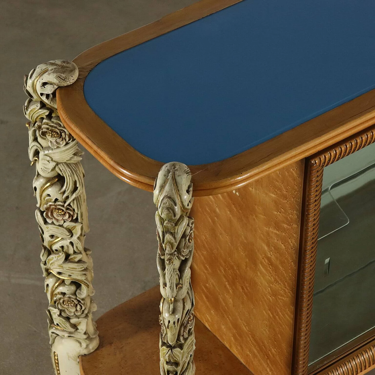 Vetrinetta in legno e vetro, anni '50 1104371