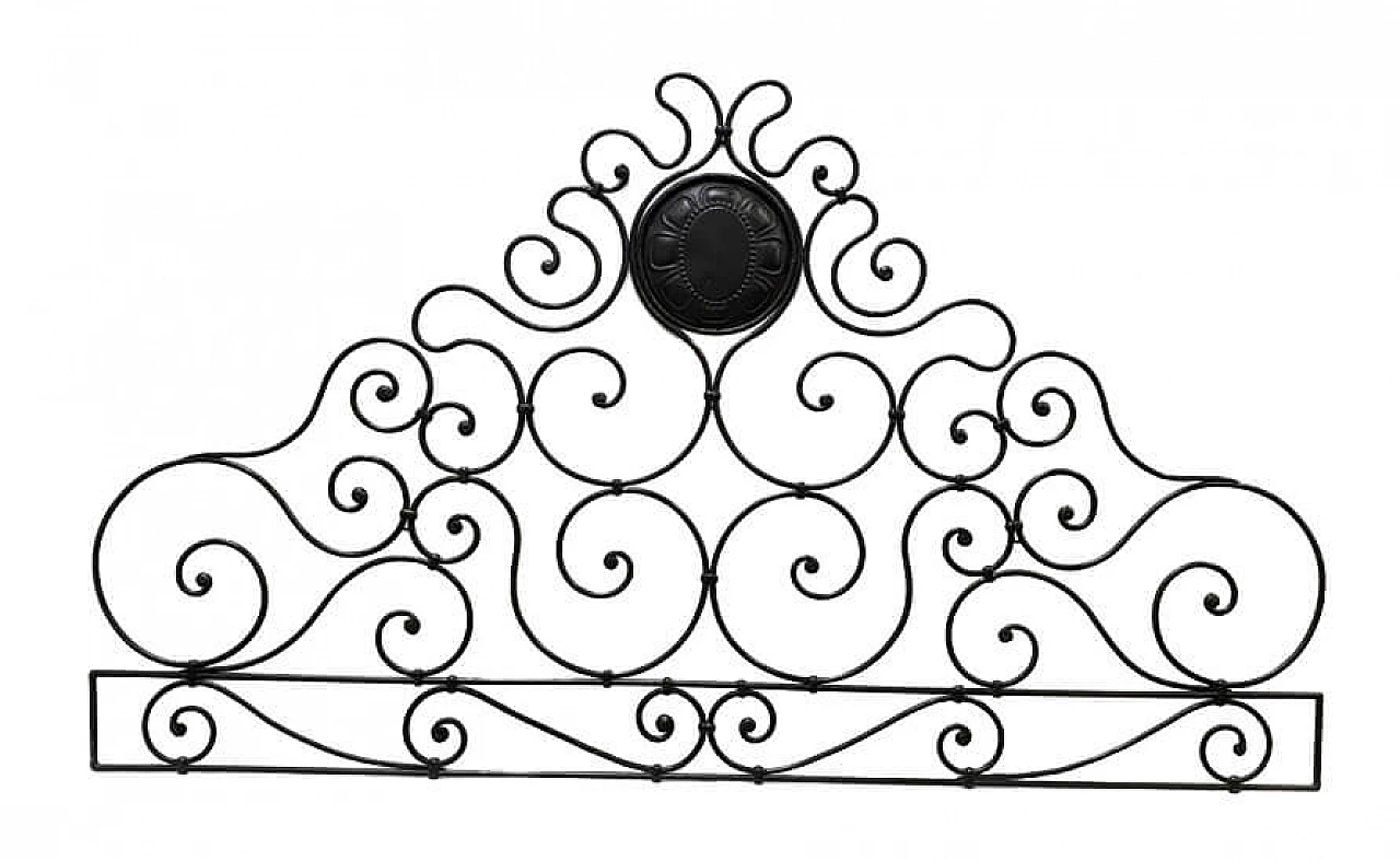 Double headboard with original rose window 1104704