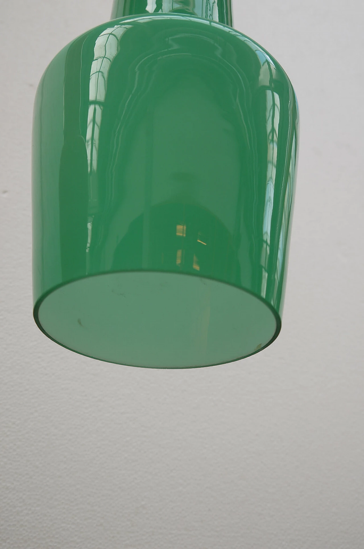 Tre lampade da soffitto in vetro incamiciato di Stilnovo, anni '50, firmate 1104994