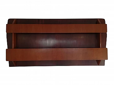 Portariviste da muro in teak e palissandro, anni '50