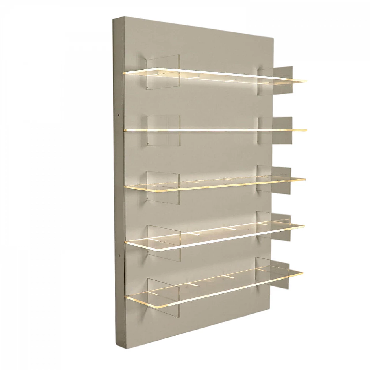 Bookcase wall-mounted with light by Roberto Monsani 1105217