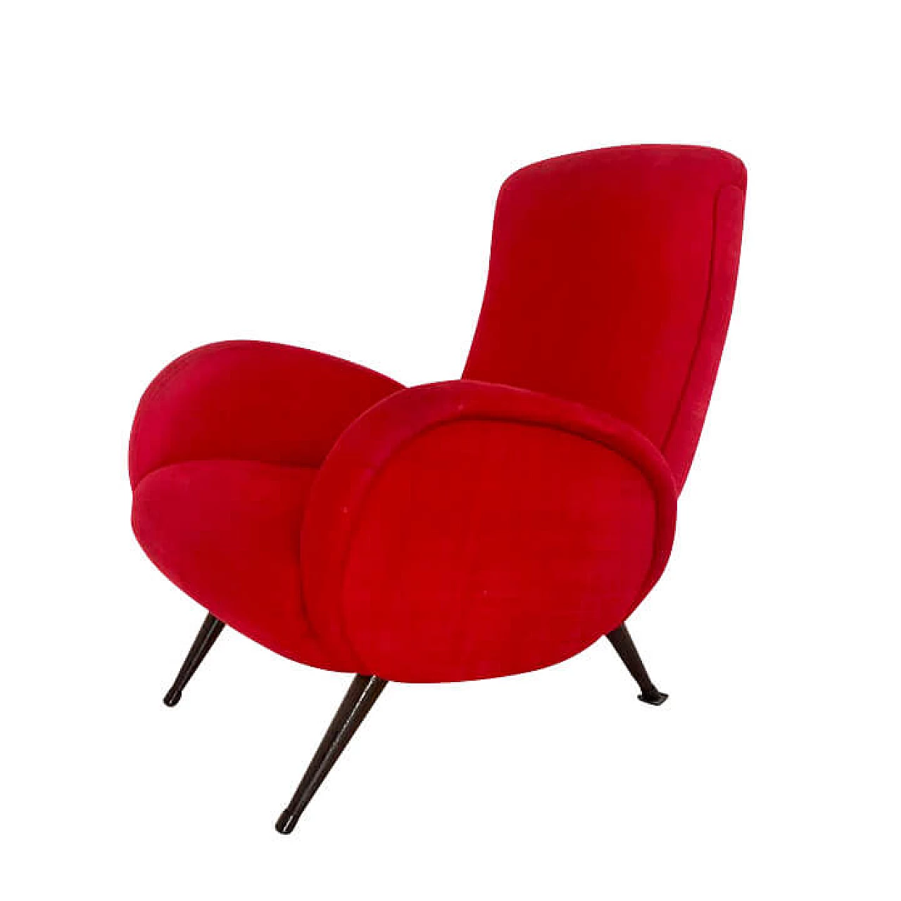 Poltrona rossa, anni '60 1105522