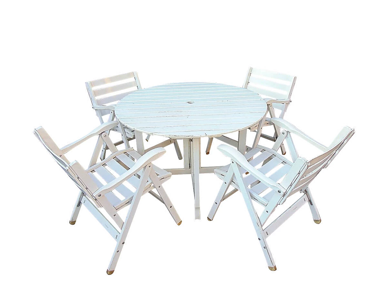 Tavolo con sedie da giardino richiudibile Reguitti 1105528