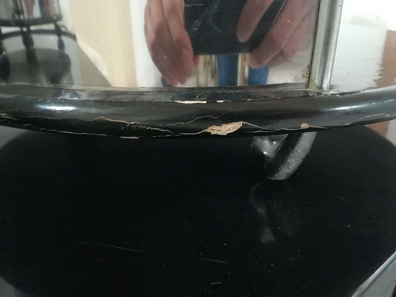 Pair of bedside tables in Willy Rizzo style, 60s 1105806