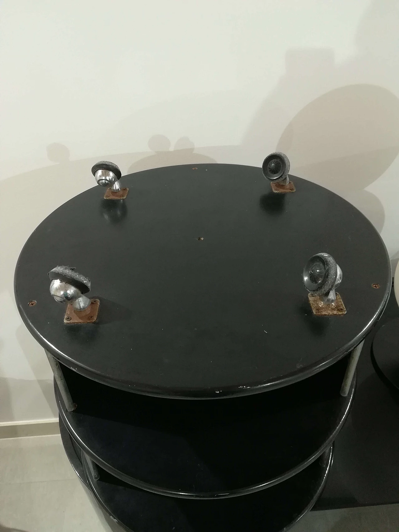 Pair of bedside tables in Willy Rizzo style, 60s 1105808