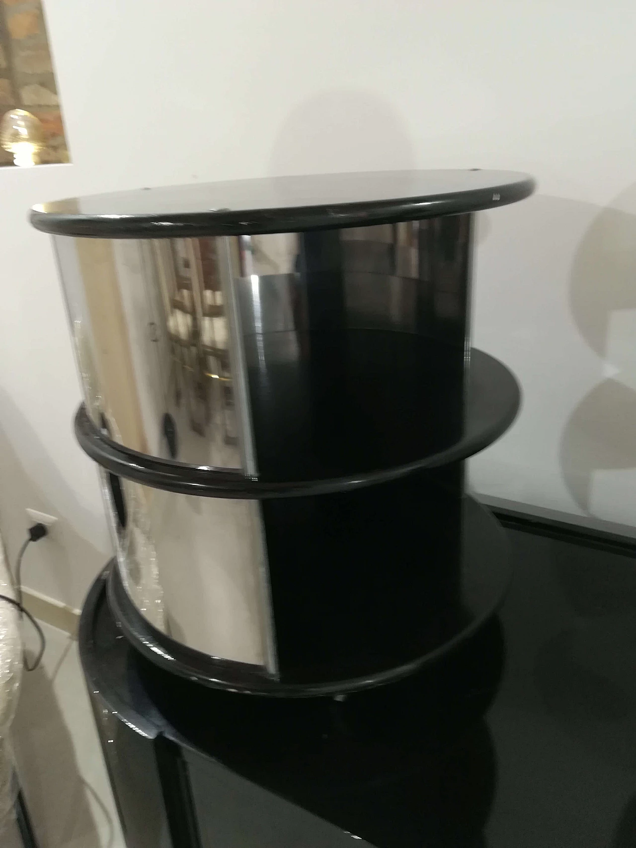 Pair of bedside tables in Willy Rizzo style, 60s 1105810