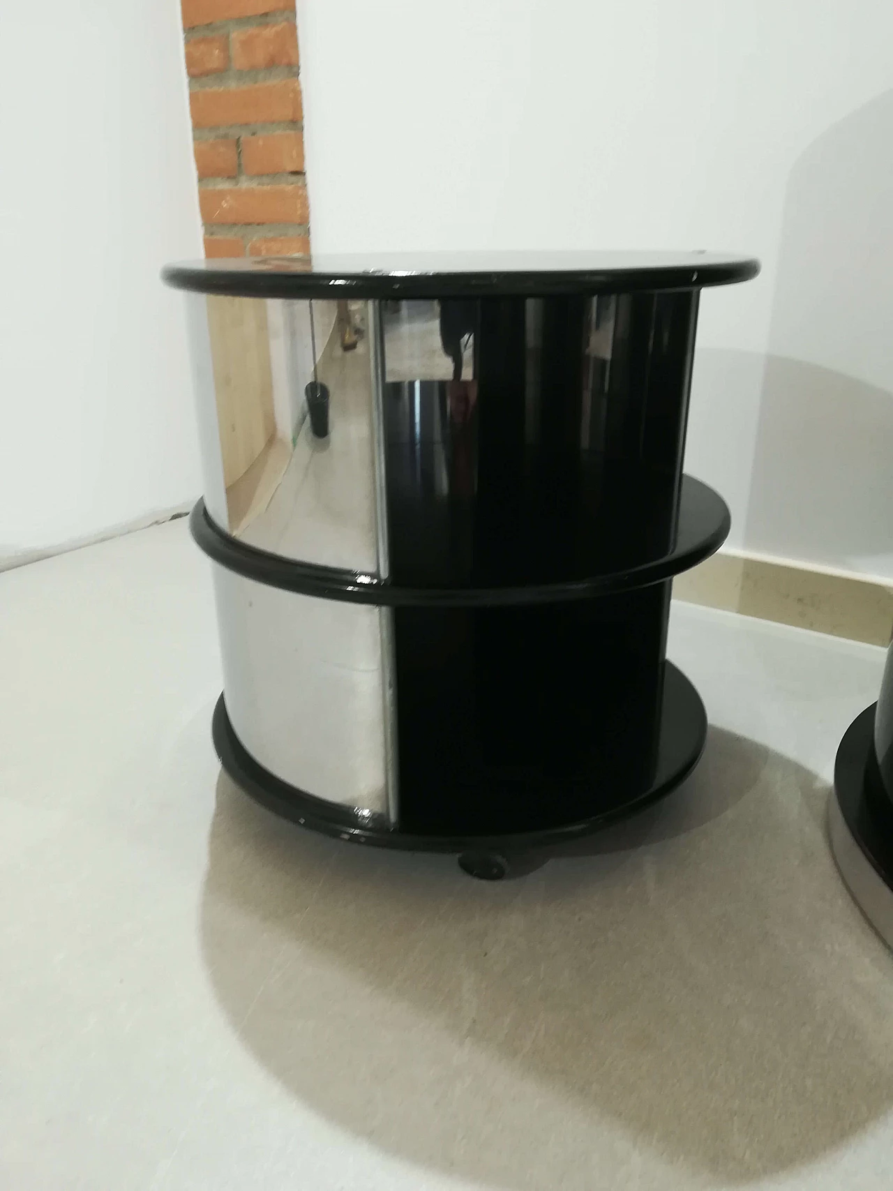 Pair of bedside tables in Willy Rizzo style, 60s 1105811