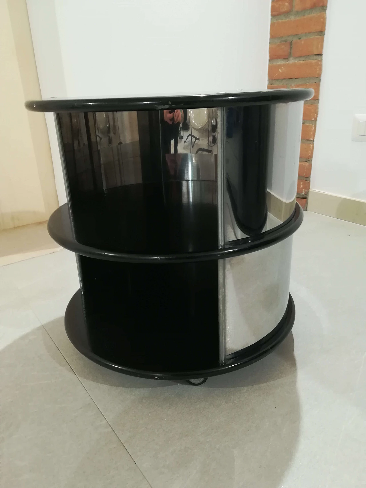 Pair of bedside tables in Willy Rizzo style, 60s 1105813