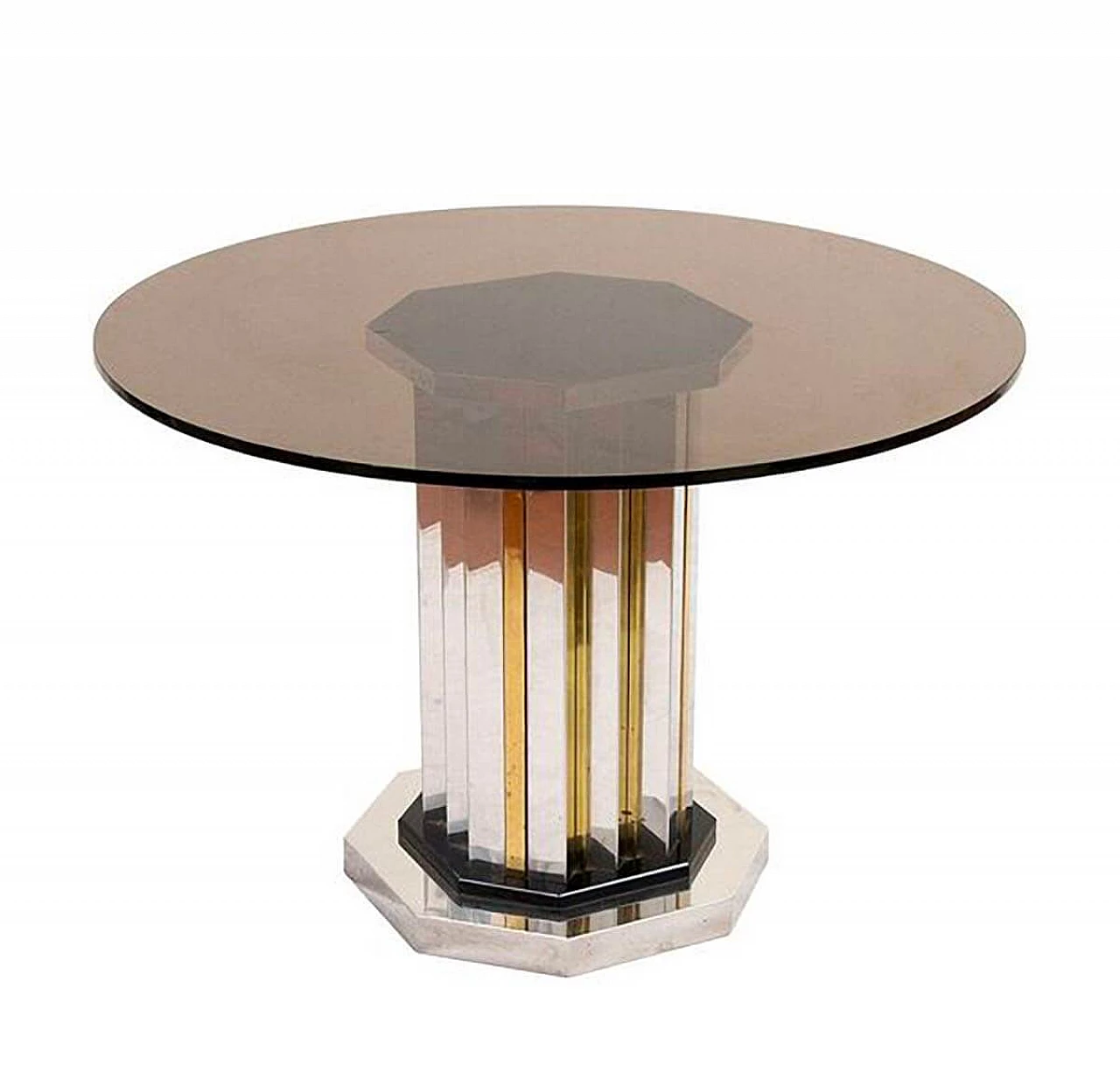 Brass dining table by Romeo Rega, 1970s 1106229