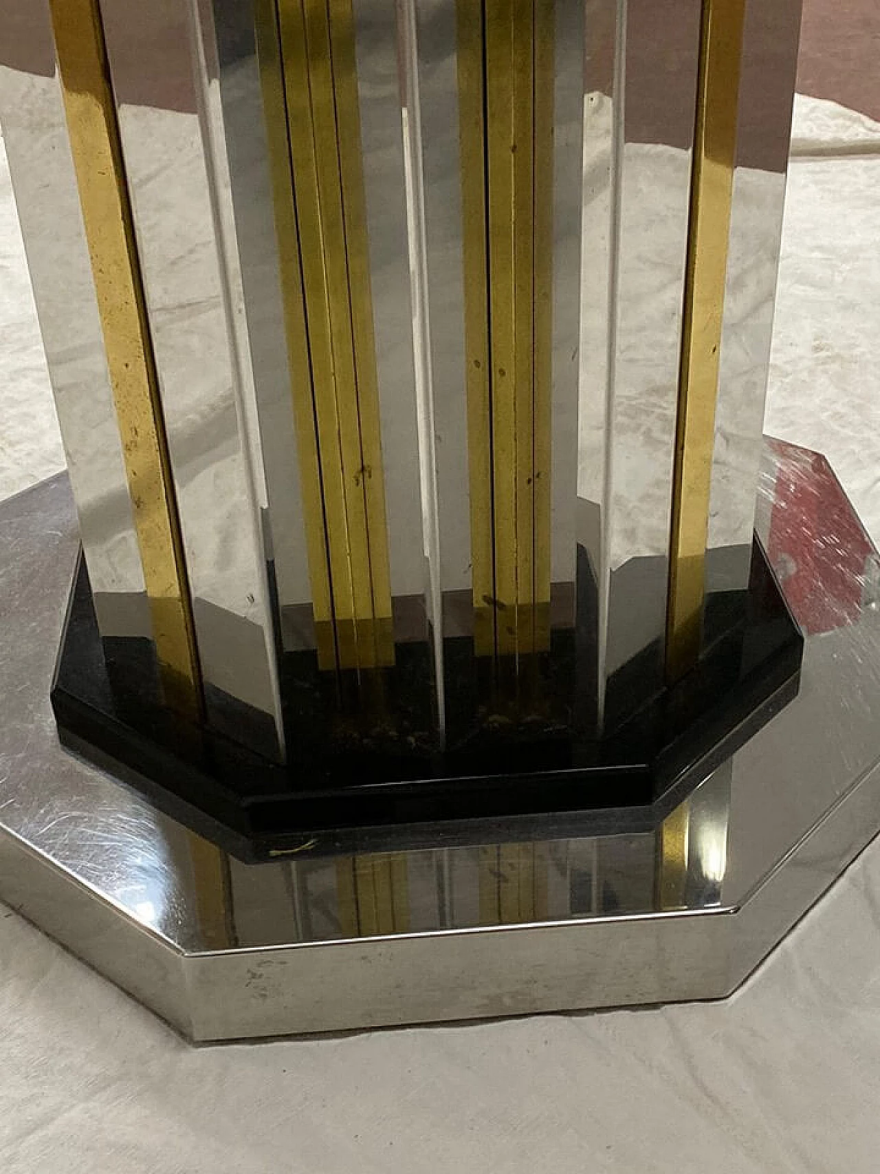 Brass dining table by Romeo Rega, 1970s 1106230