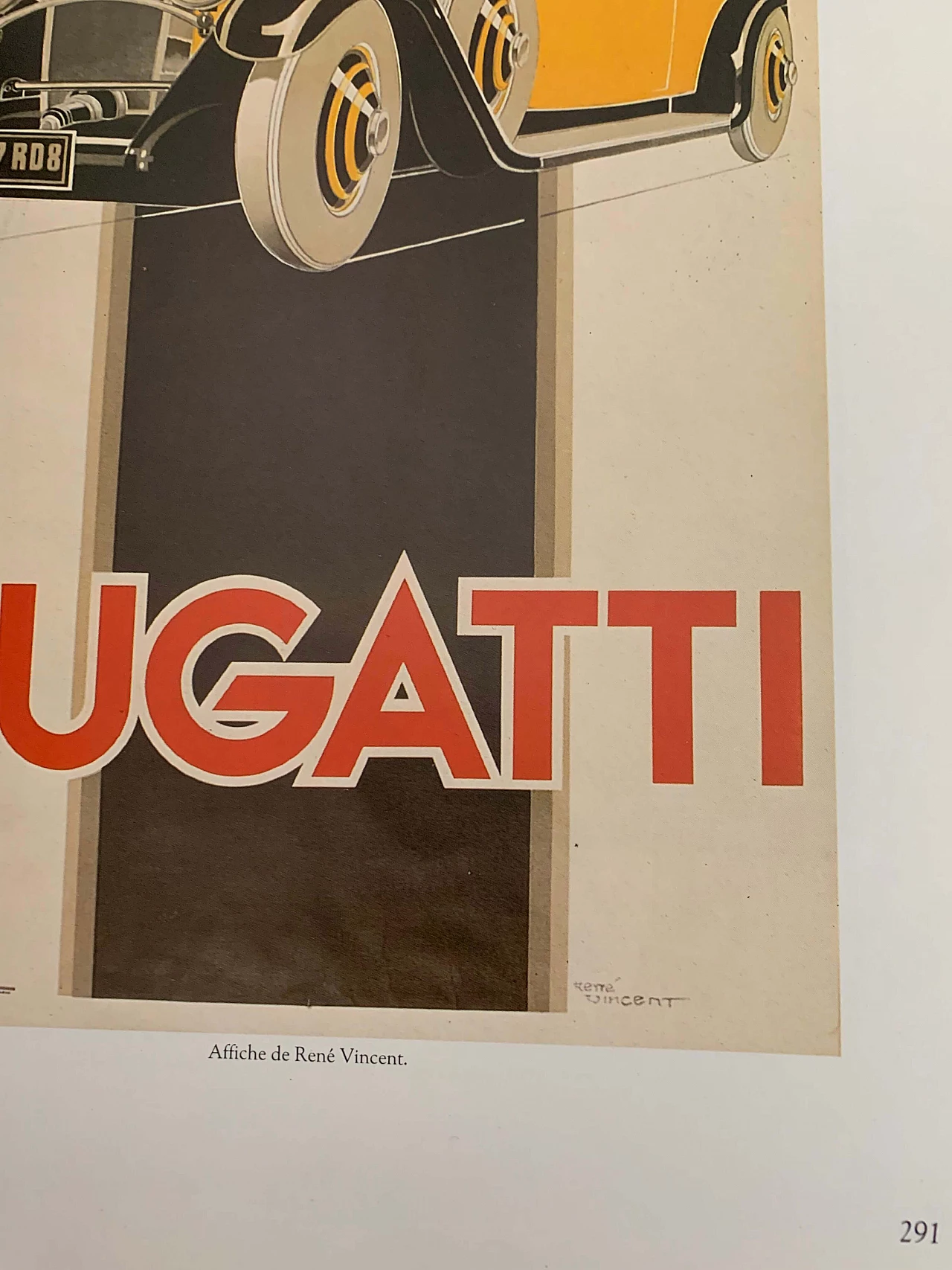 Poster Bugatti di Rene Vincent per Bedos Paris, anni '60 1106412