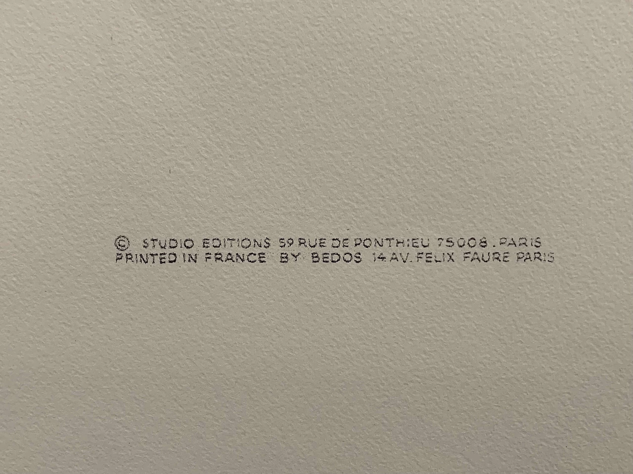 Poster Bugatti di Rene Vincent per Bedos Paris, anni '60 1106414