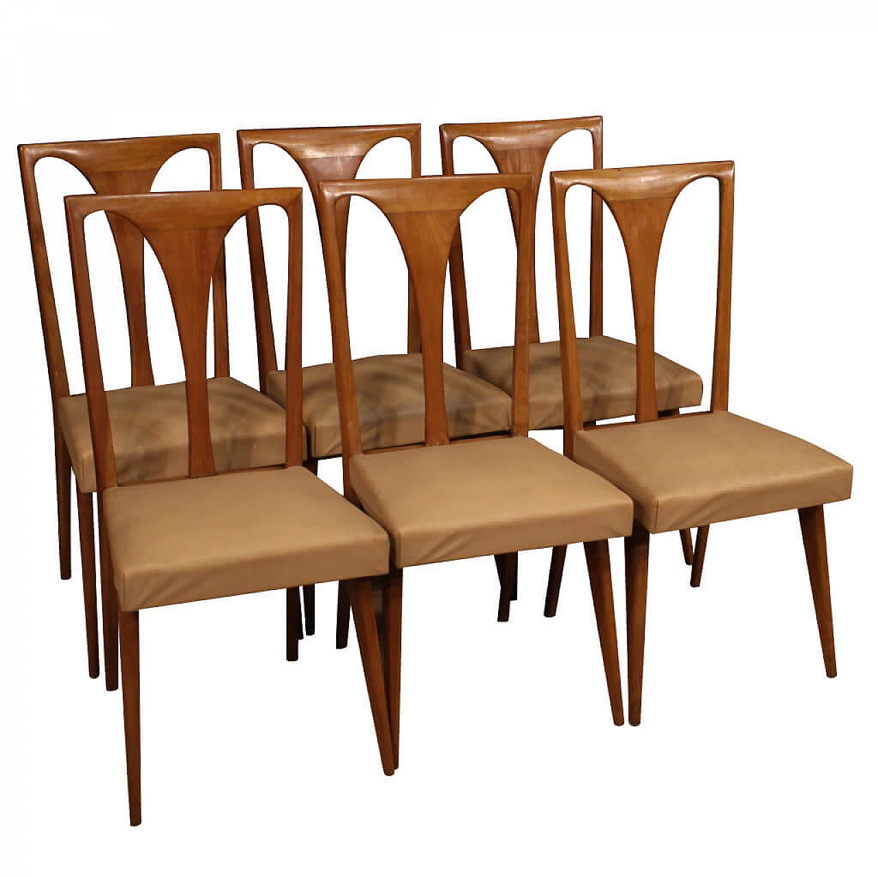 6 sedie design in legno di ciliegio 1106471