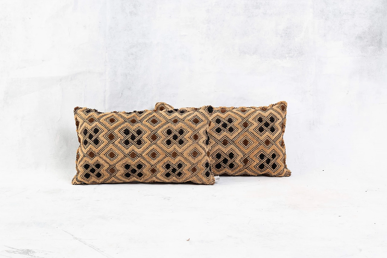 Rectangular kuba shoowa cushions 1106582