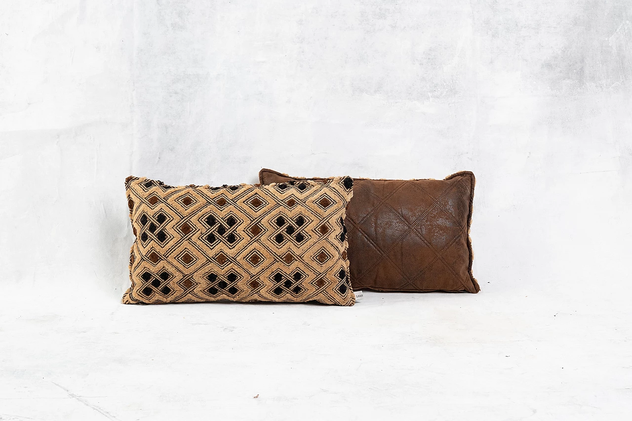 Rectangular kuba shoowa cushions 1106583