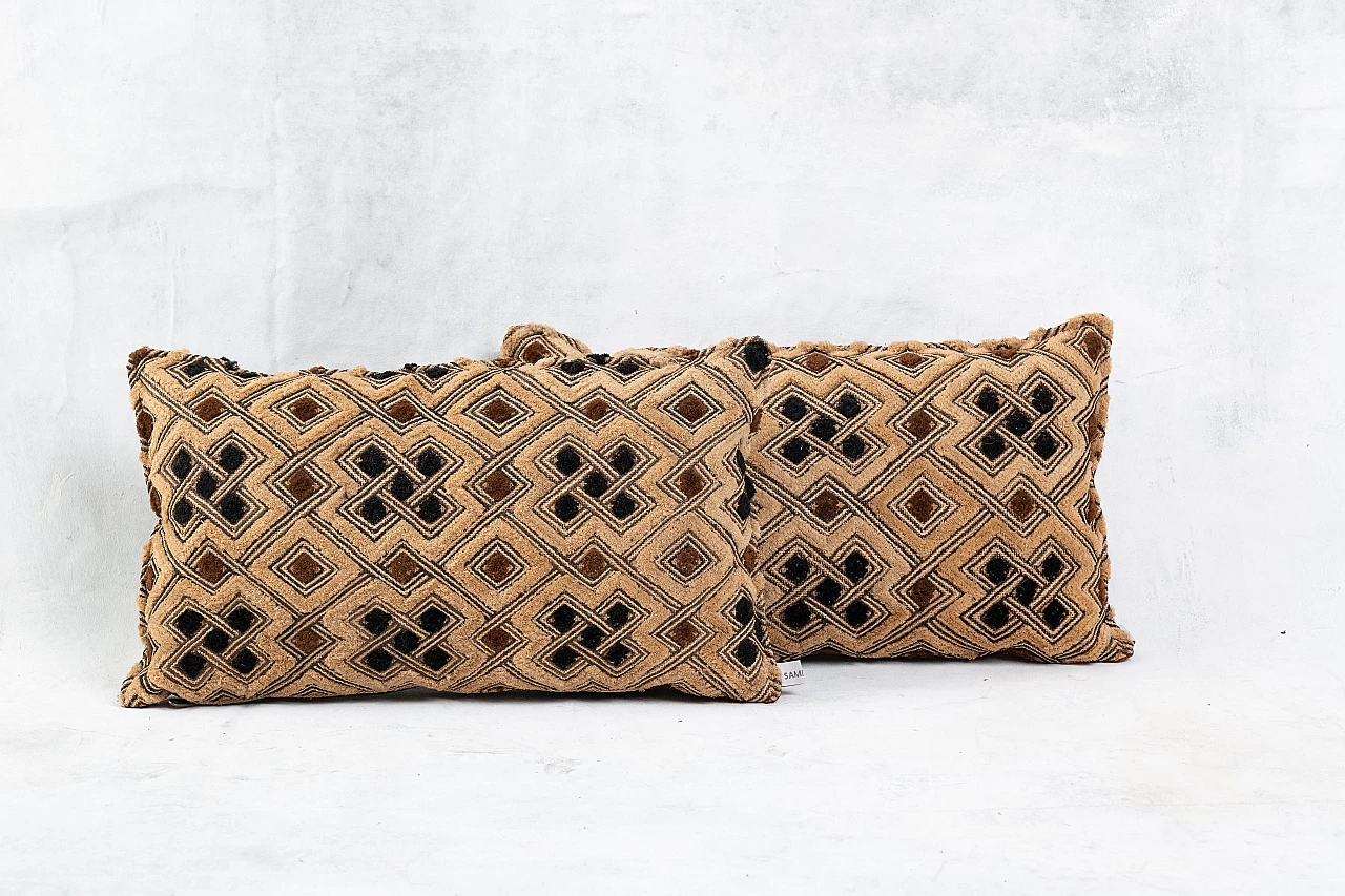 Rectangular kuba shoowa cushions 1106584