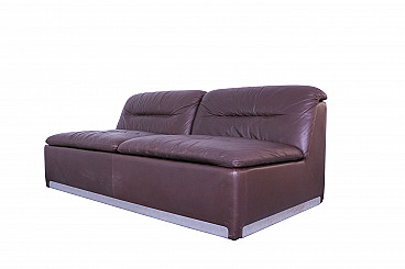 Proposal leather sofa by Saporiti, 70s