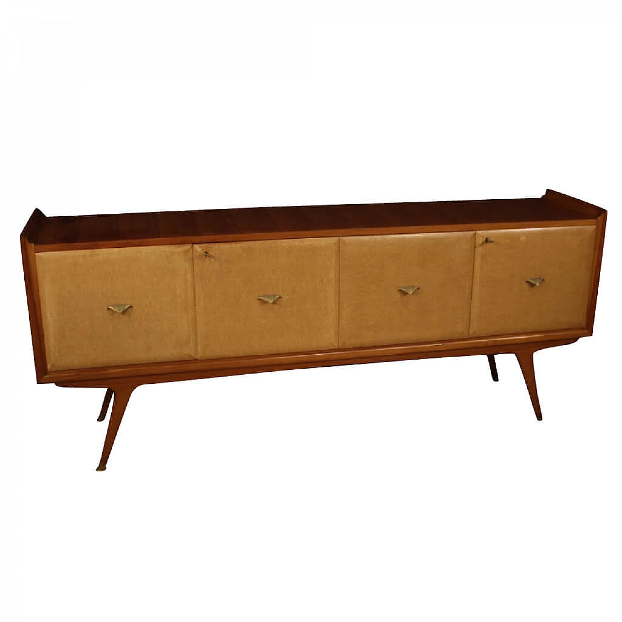 Italian design sideboard made of cherry wood, briarwood and fruit wood 1107592