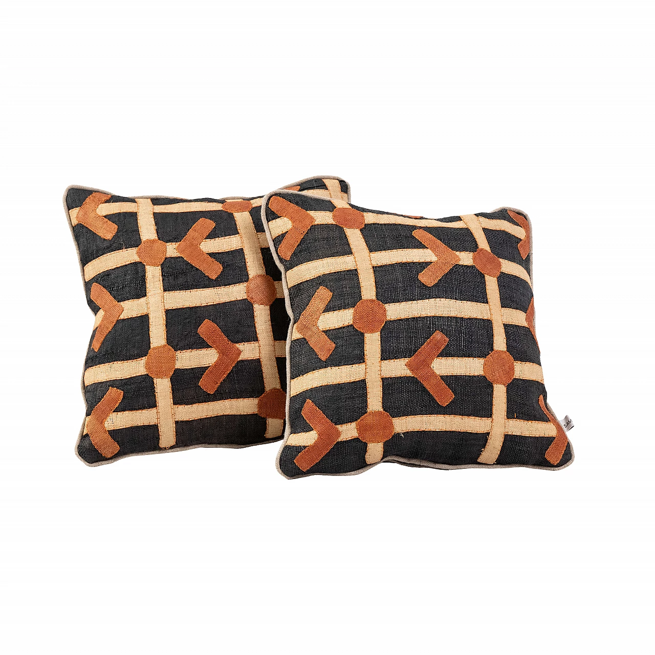 Eyebrow pattern kuba pillows 1107621