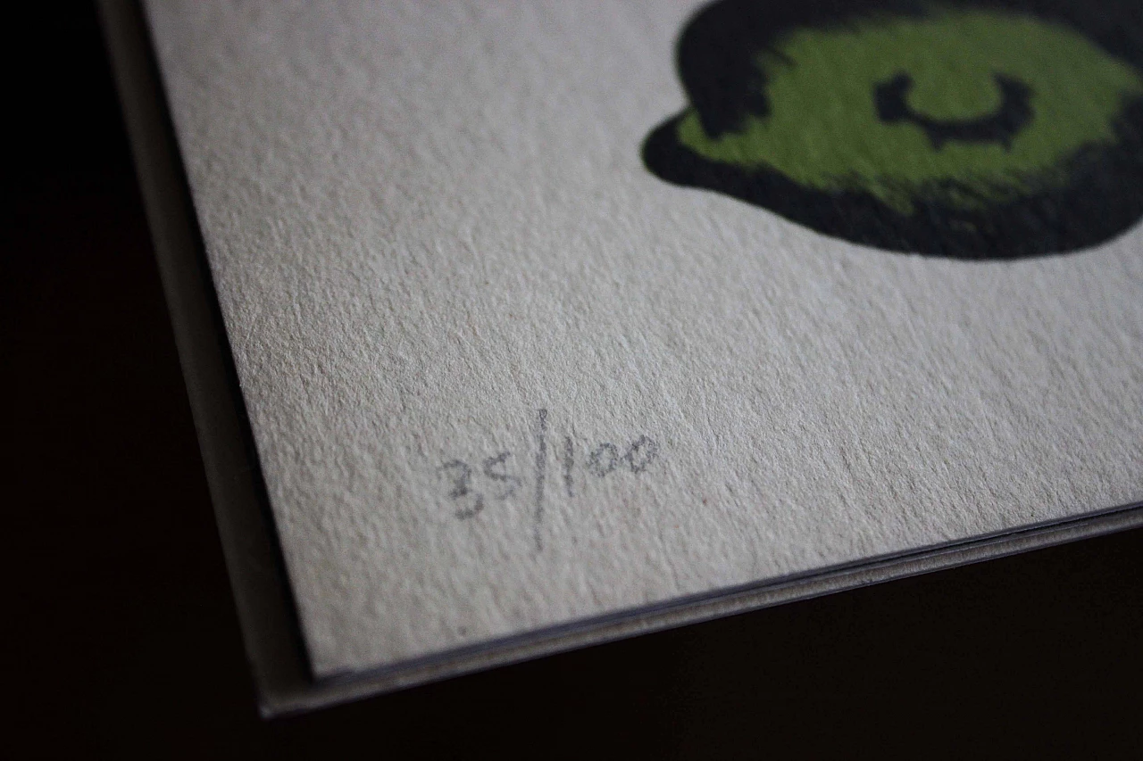 Senza titolo, litografia di Concetto Pozzati, Italia, 1974 1107649