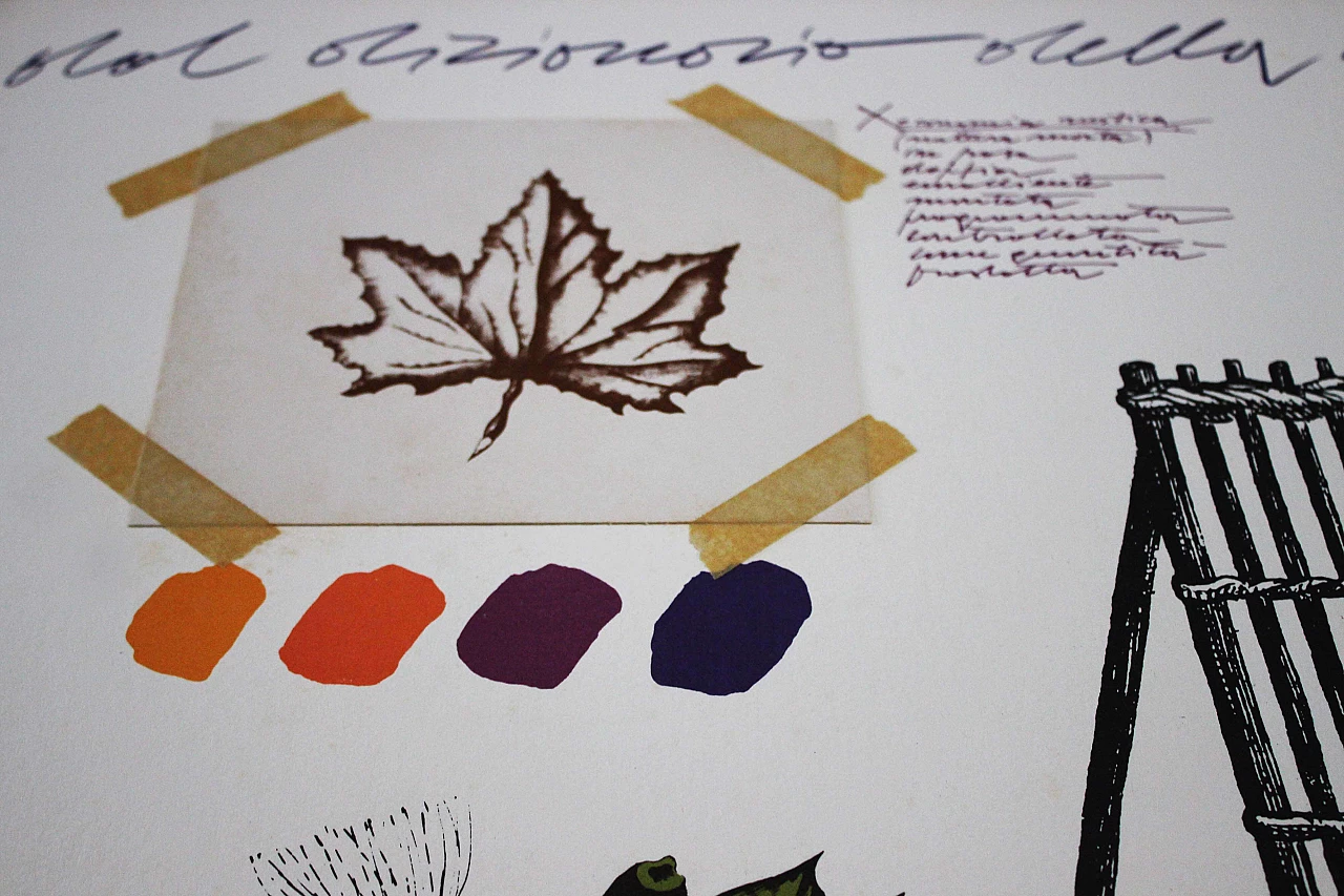 Senza titolo, litografia di Concetto Pozzati, Italia, 1974 1107650