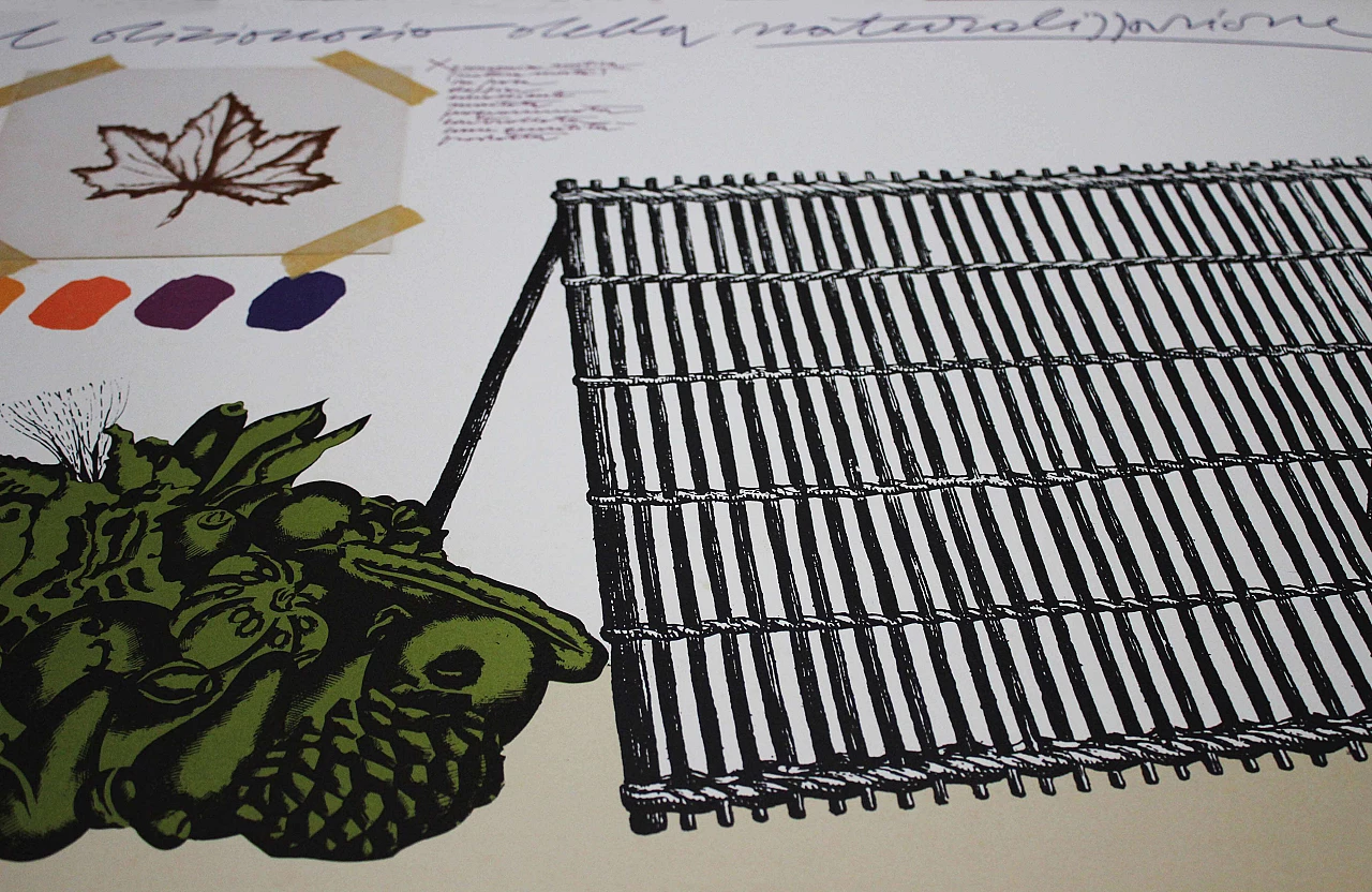 Senza titolo, litografia di Concetto Pozzati, Italia, 1974 1107653