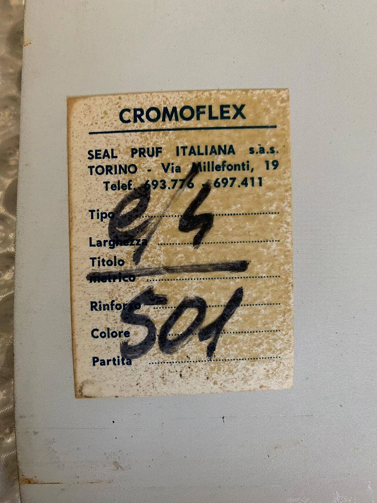 Set di 10 pannelli optical Chromeflex ditta Seal Pruff Italiana, anni 70 1108122